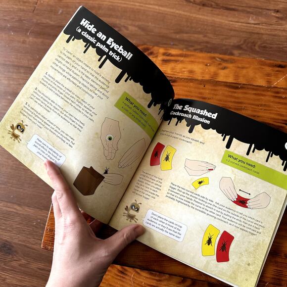 Creepy Magic Tricks & Glow-In-The-Dark Illusions Paperback Book - Picture 3 of 7